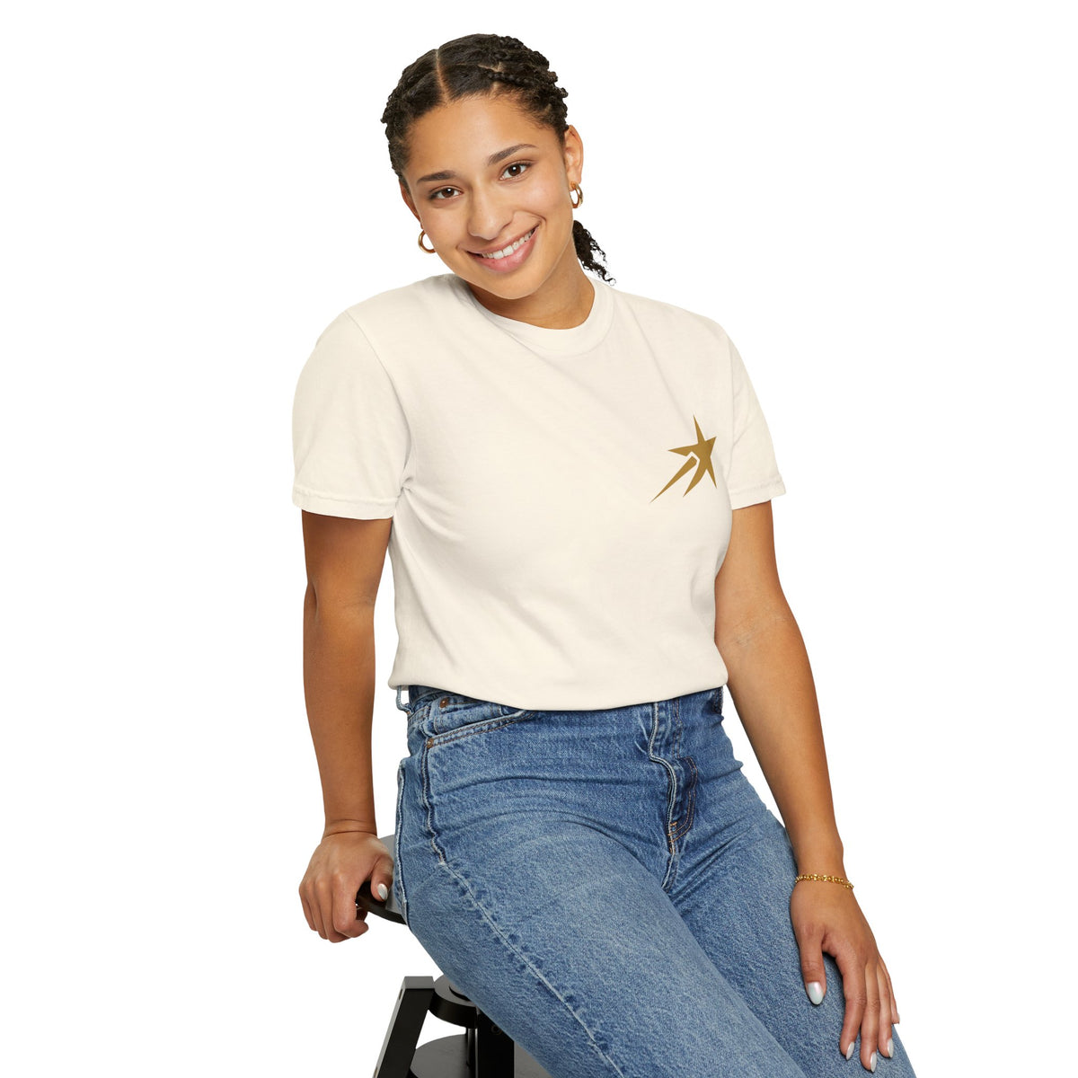 I Rise Above Women's Inspirational Graphic T Shirt | Motivational Success Mindset Tee | Empowering Streetwear | Aim For The Stars 888
