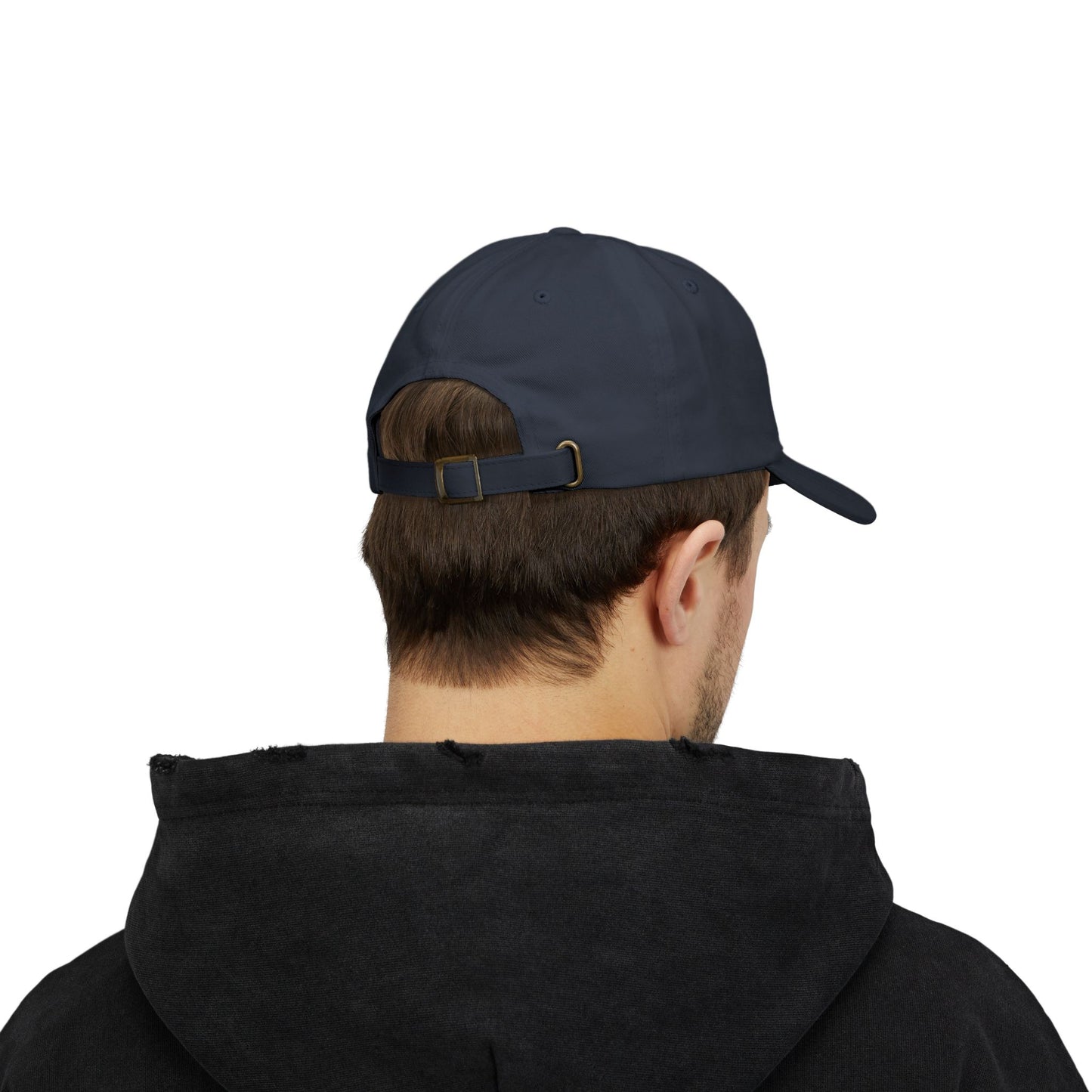 Embroidered 'Aim for the Stars' Men’s Navy Organic Baseball Cap — "Dream It Plan It Live It "