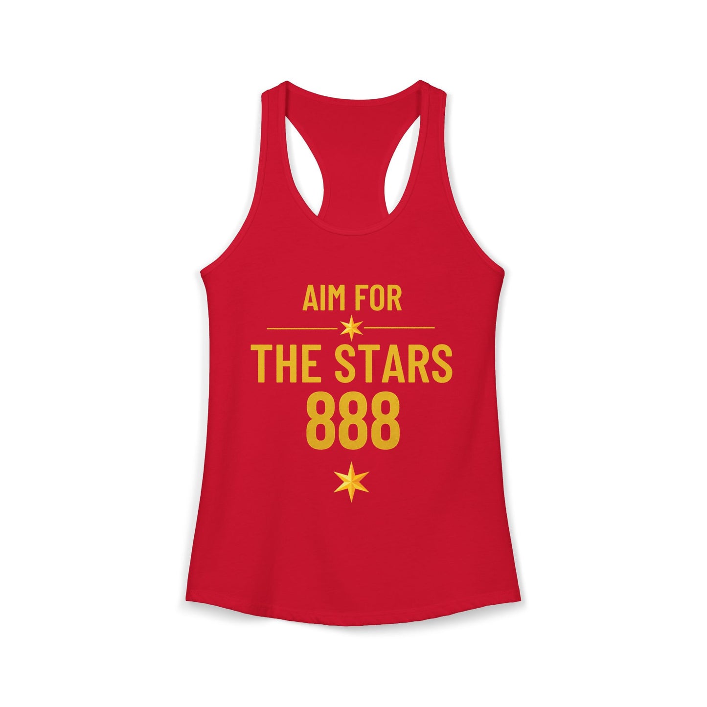 Aim For The Stars Women Burgundy Edition Racerback Tank — Inspirational “Stay focused” Workout Tank