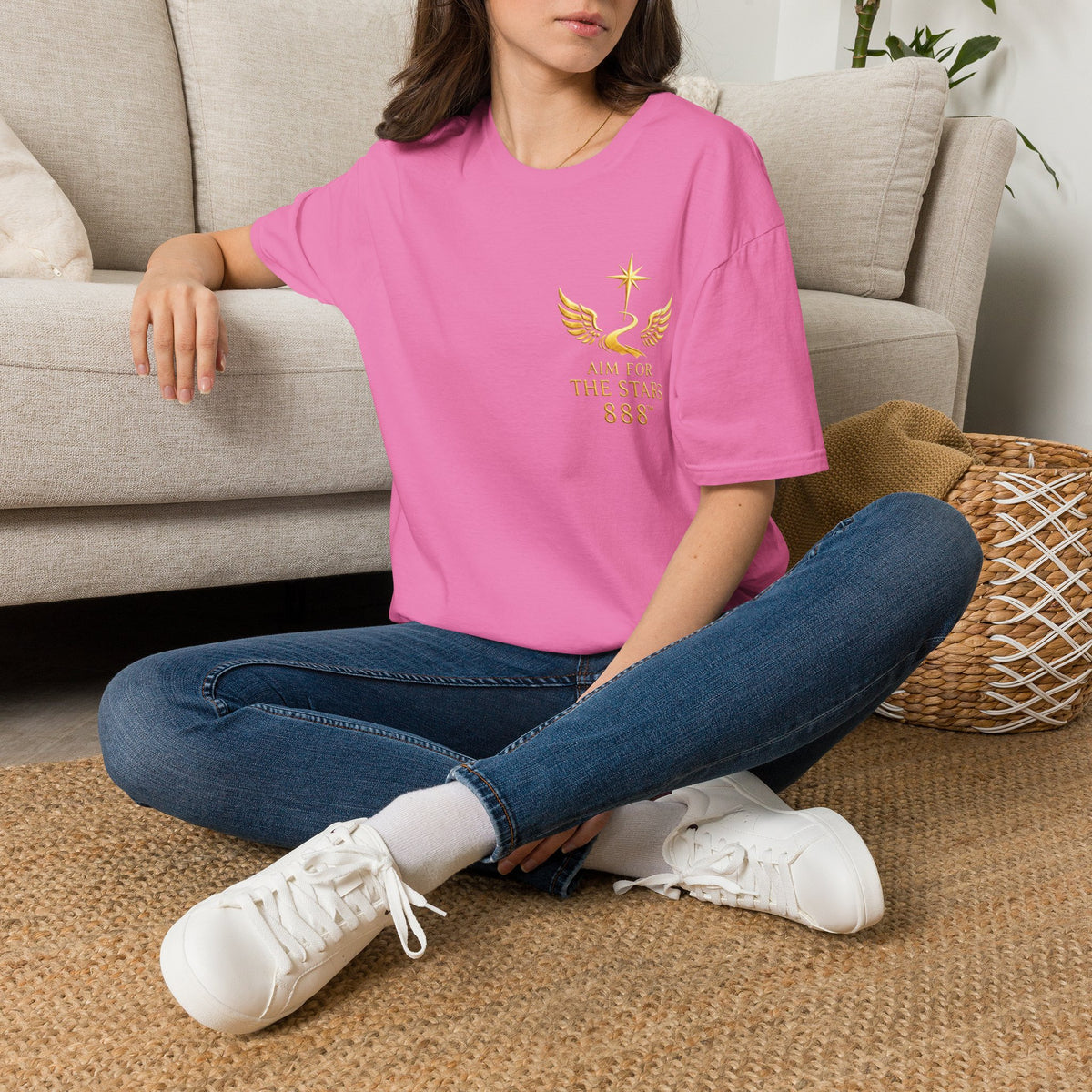 Aim for the Stars Women’s Graphic Tee — I Work in Silence, I Let Success Make the Noise no