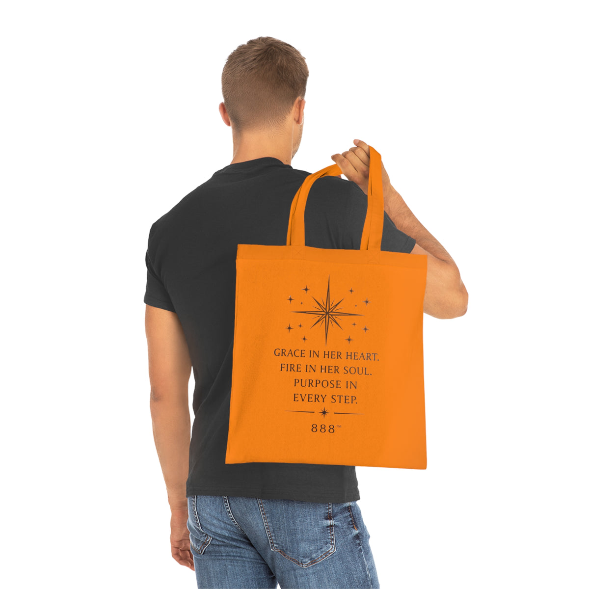 AFTS888 Women’s Tote Bag — Grace in Her Heart Motivational Quote Tote