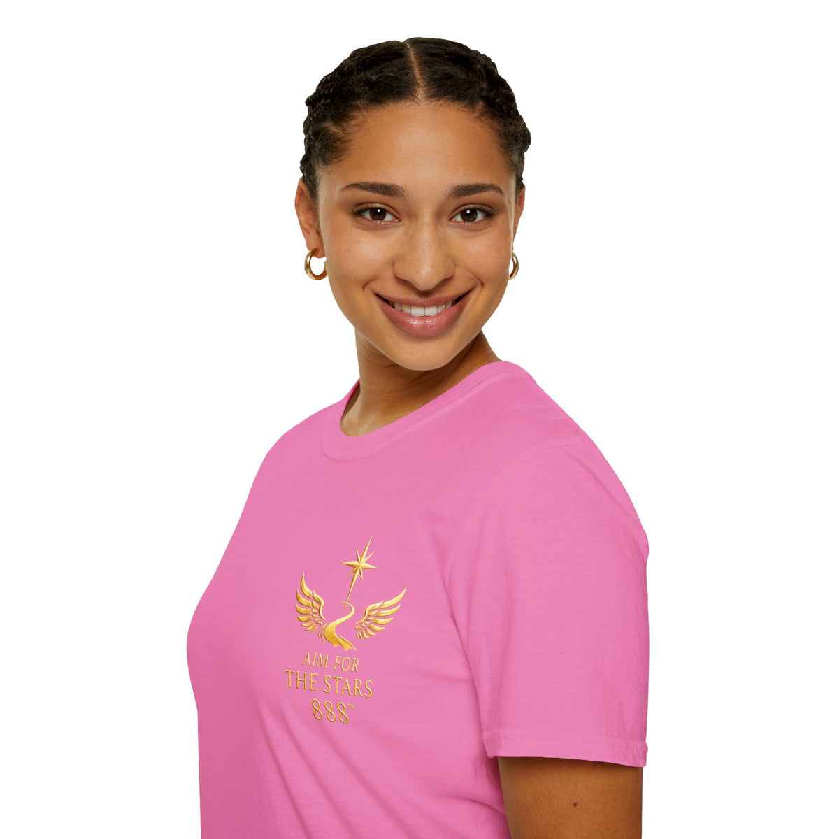 Aim for the Stars Women’s Graphic Tee — I Work in Silence, I Let Success Make the Noise no