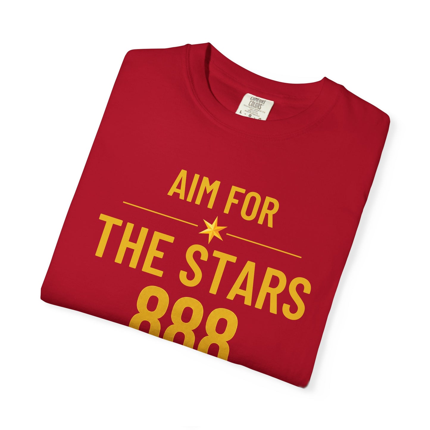 Aim For The Stars Men Red Edition T-Shirt — "Protect Your Peace Guard Your Growth"
