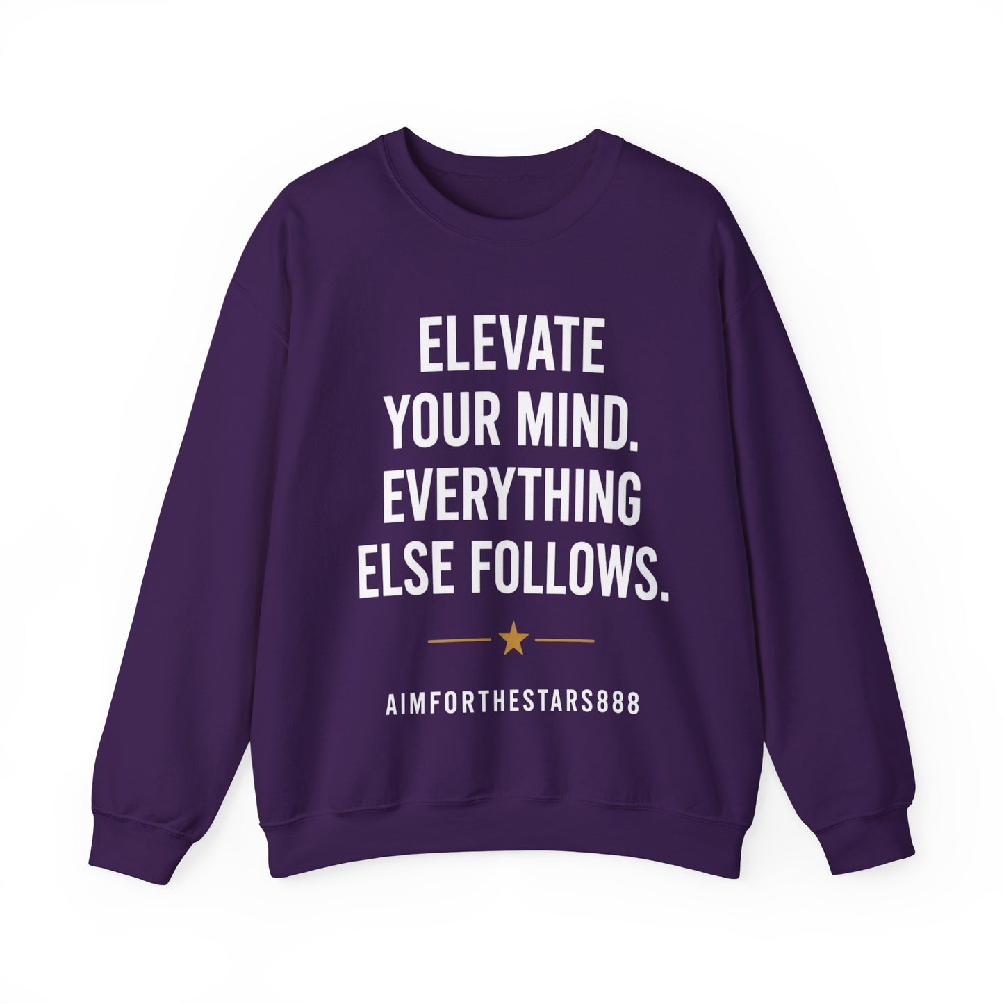 Elevate Your Mind Women's Inspirational Crewneck Sweatshirt