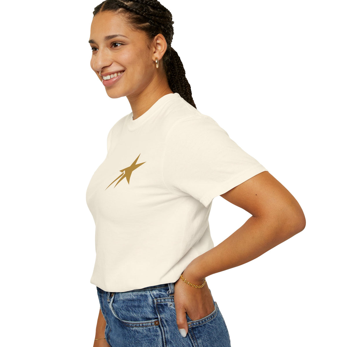 I Rise Above Women's Inspirational Graphic T Shirt | Motivational Success Mindset Tee | Empowering Streetwear | Aim For The Stars 888