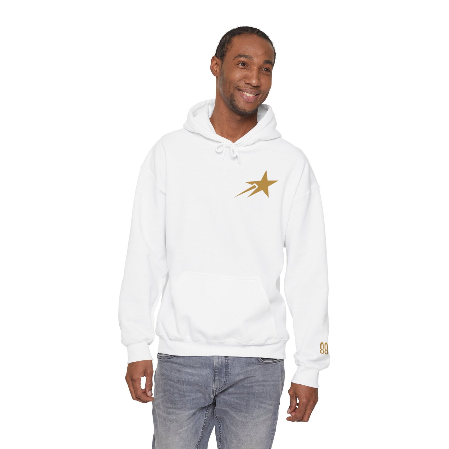 Courage Over Comfort Men's Heavyweight Graphic Hoodie