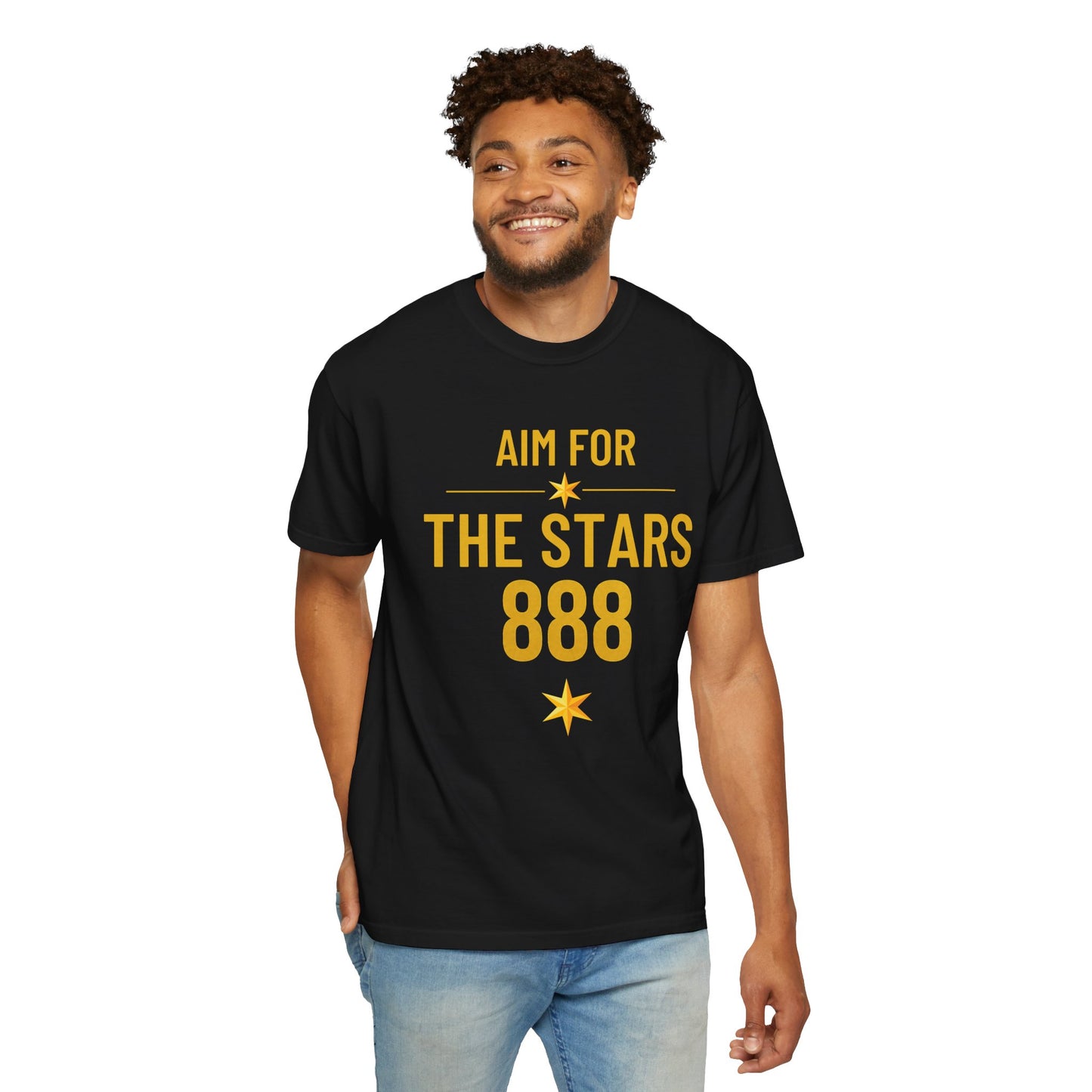 Aim For The Stars Men’s Black Edition T-Shirt — "Your Only Limit Is The Standard You Set"