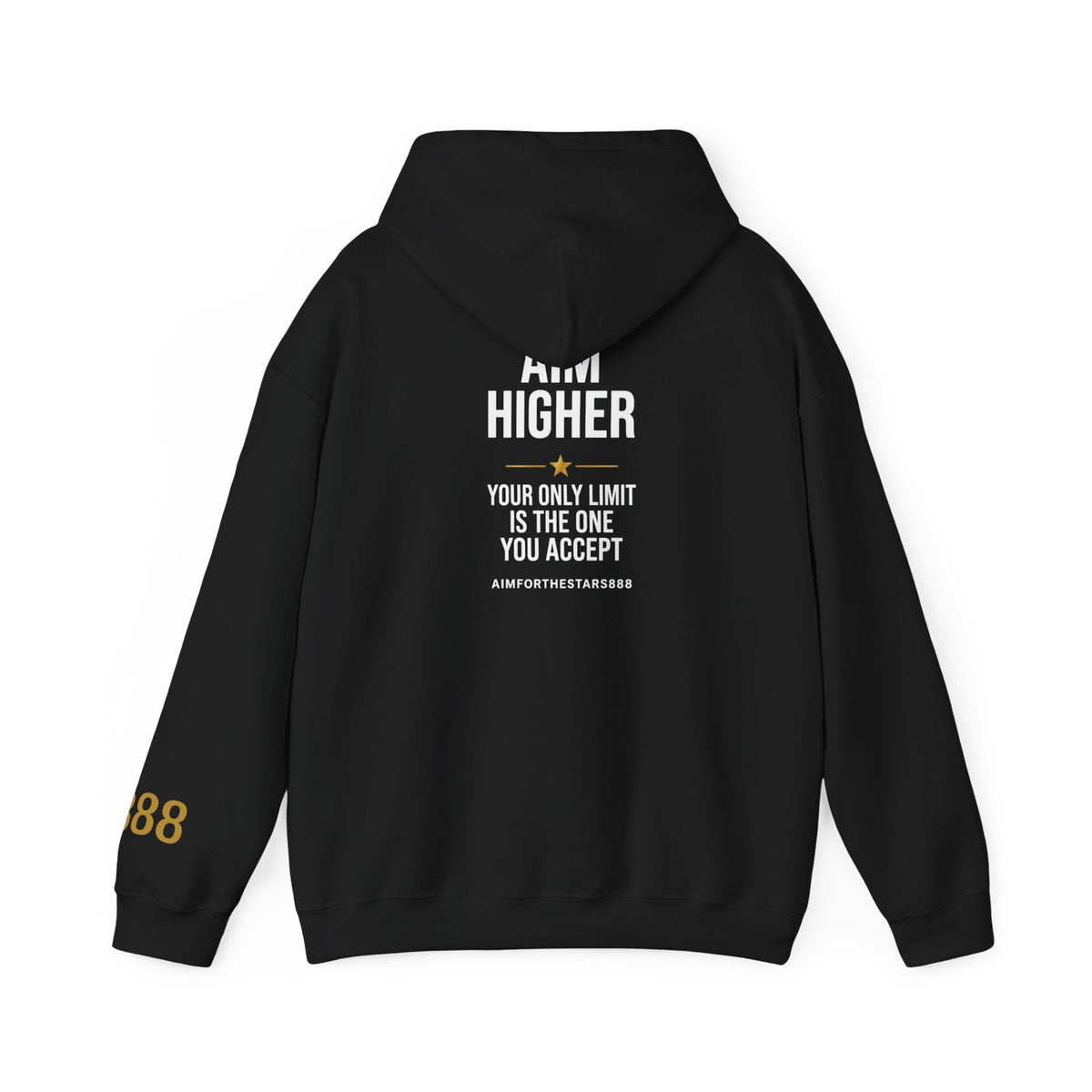 Aim Higher Your Only Limit Is the One You Accept Men's Motivational Hoodie