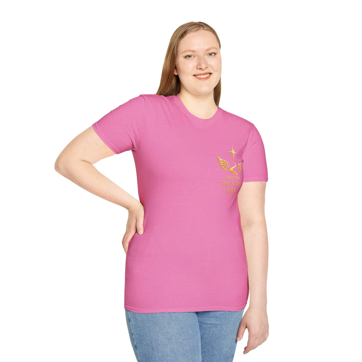 Aim for the Stars Women’s Graphic Tee — I Work in Silence, I Let Success Make the Noise no