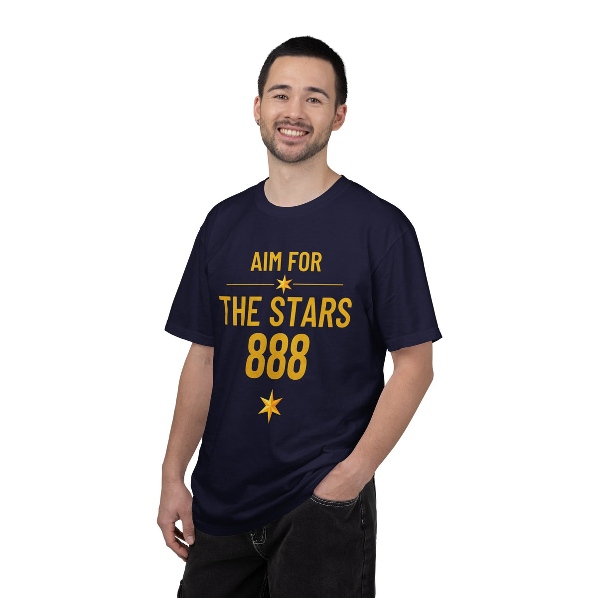 Aim For The Stars Men’s Navy Edition T-Shirt — "One Life Endless Possibilities"