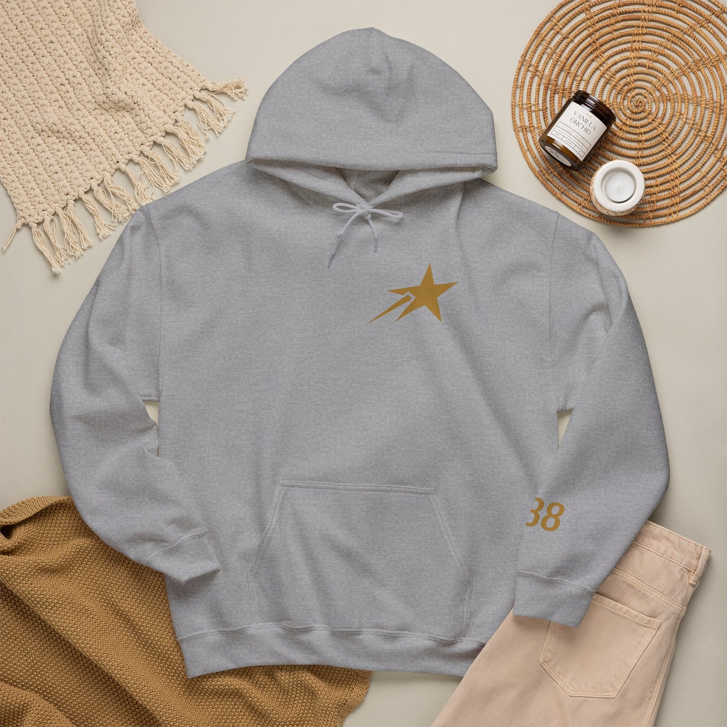 Courage Over Comfort Men's Heavyweight Graphic Hoodie