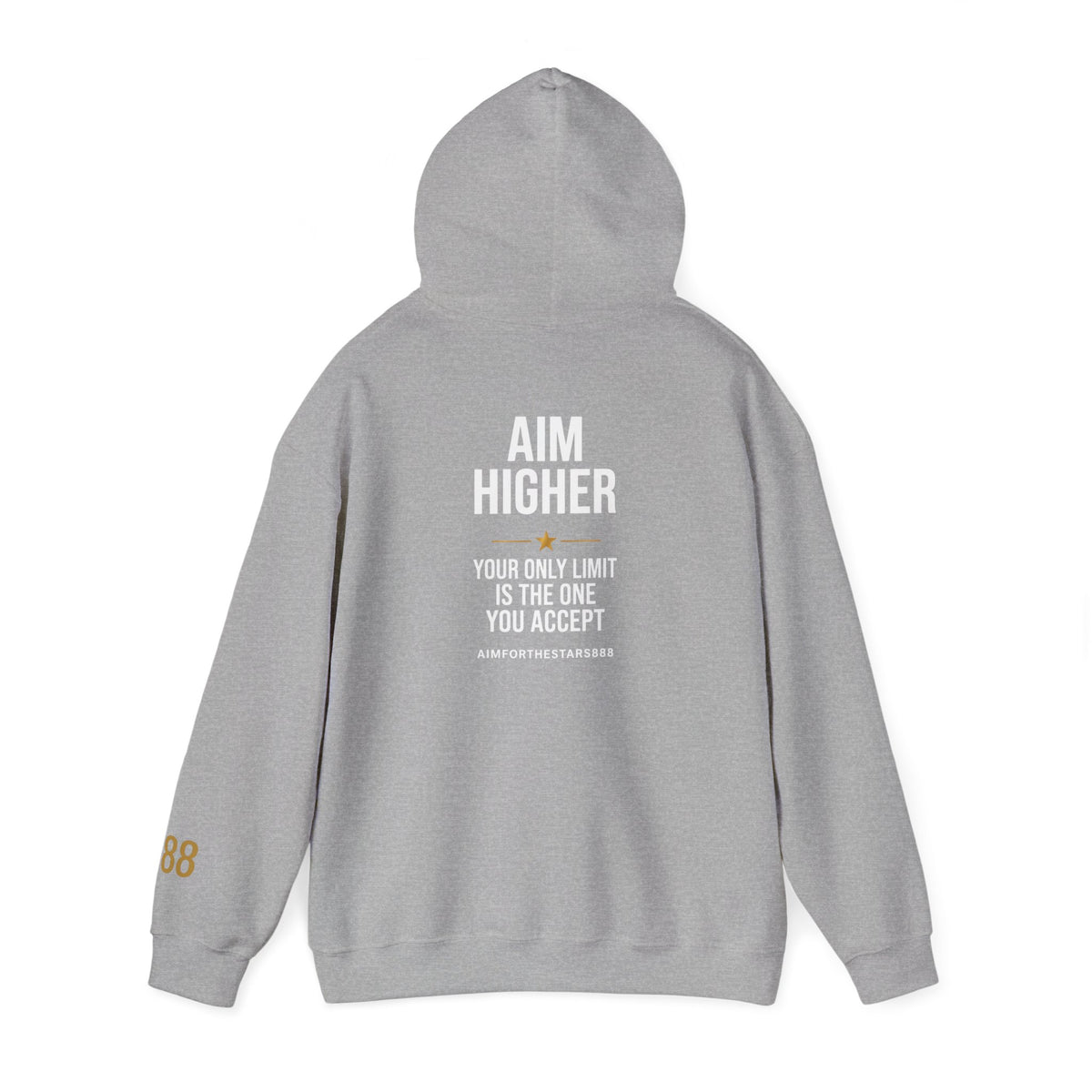 Aim Higher Your Only Limit Is the One You Accept Men's Motivational Hoodie