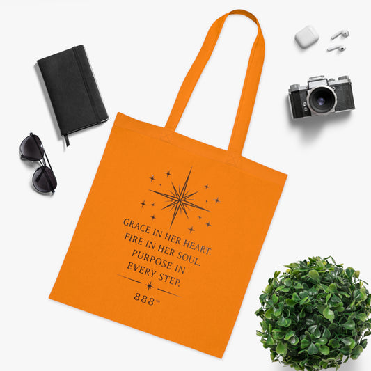 AFTS888 Women’s Tote Bag — Grace in Her Heart Motivational Quote Tote