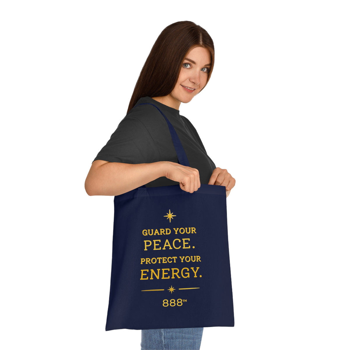 Tote Bag — "Guard Your Peace, Protect Your Energy" / "Not Every Chapter Needs An Audience" Inspirational Cotton Tote