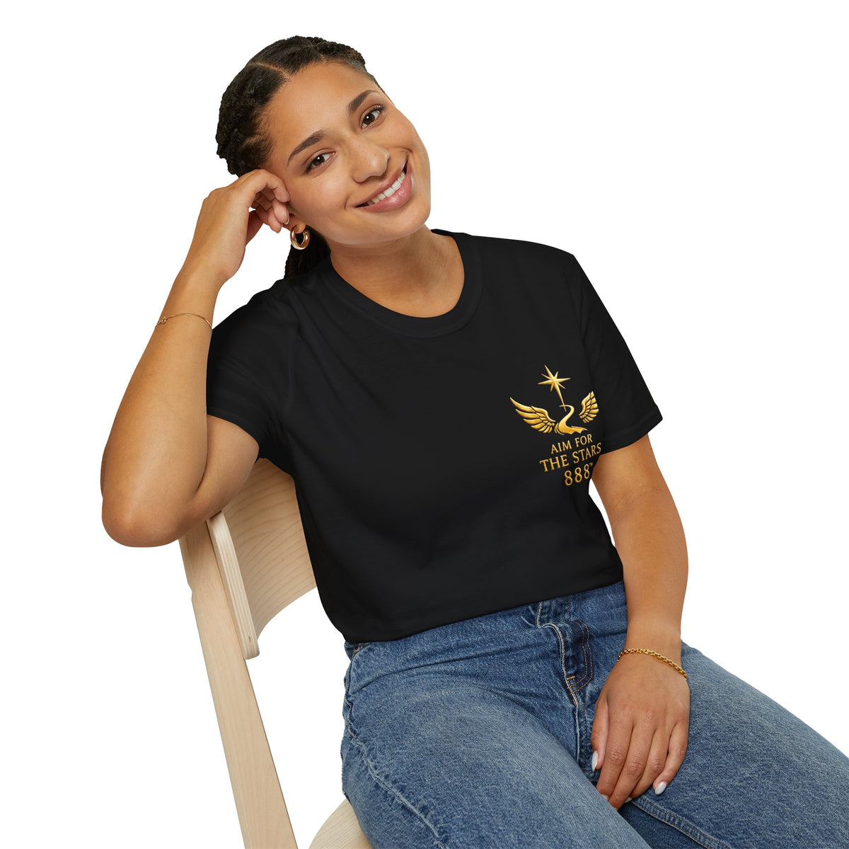 Aim for the Stars Women’s Graphic Tee — Protect My Energy, Guard My Time, Elevate My Life