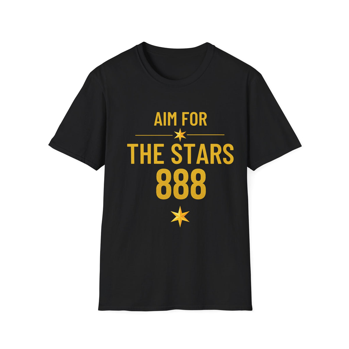 Aim For The Stars Women Black Edition T-Shirt — Inspirational Tee “Your Only Limit Is the Standard You Set”
