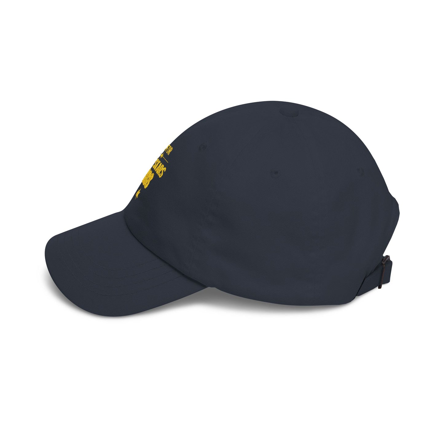 Embroidered 'Aim for the Stars' Men’s Navy Organic Baseball Cap — "Dream It Plan It Live It "