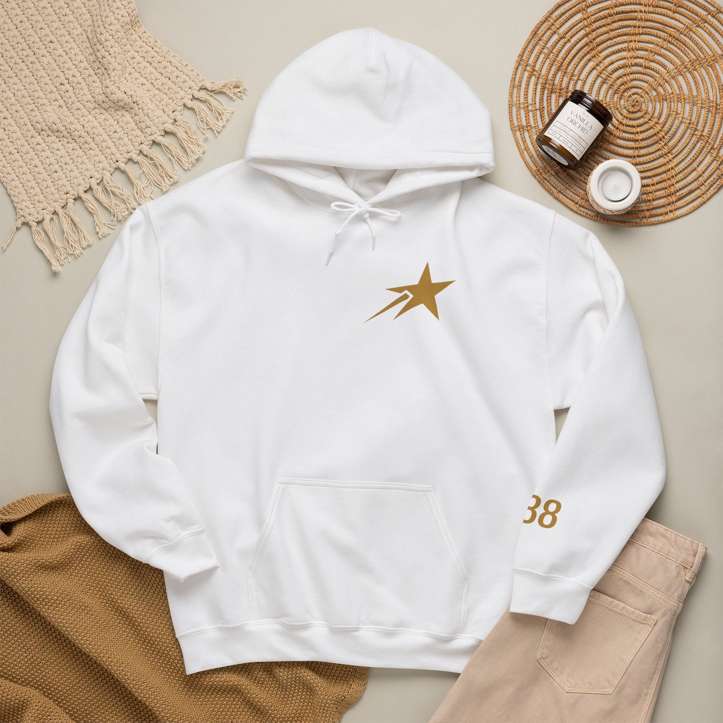 Courage Over Comfort Men's Heavyweight Graphic Hoodie