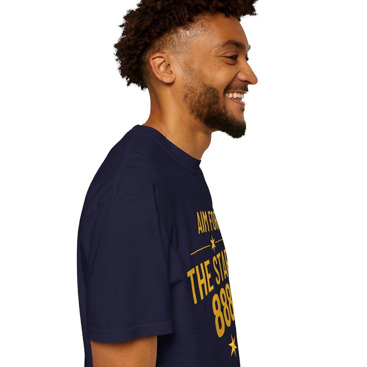 Aim For The Stars Men’s Navy Edition T-Shirt — "One Life Endless Possibilities"