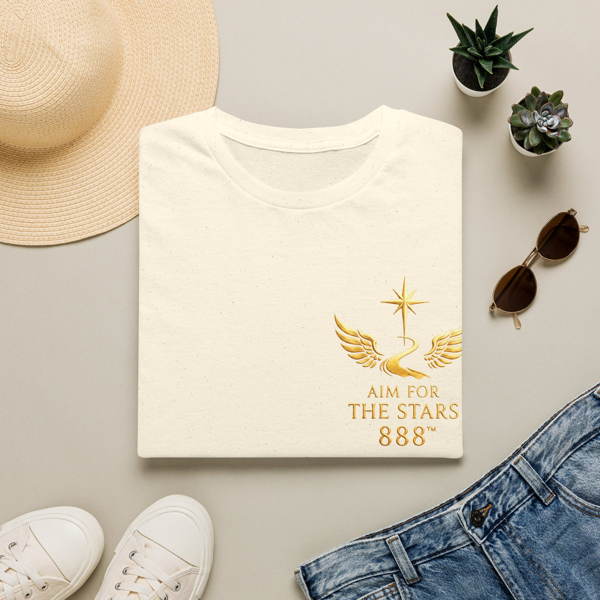 Aim for the Stars Women’s Graphic Tee — I Am Not Here to Be Average, I Am Here to Be Legendary