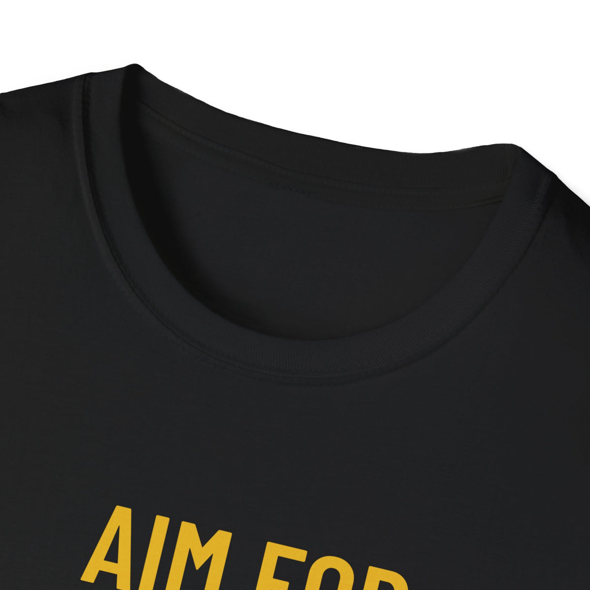 Aim For The Stars Women Black Edition T-Shirt — Inspirational Tee “Your Only Limit Is the Standard You Set”