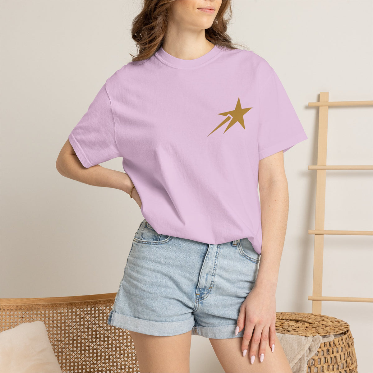 I Rise Above Women's Inspirational Graphic T Shirt | Motivational Success Mindset Tee | Empowering Streetwear | Aim For The Stars 888