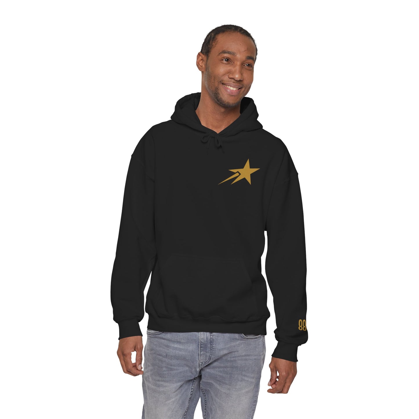 Courage Over Comfort Men's Heavyweight Graphic Hoodie