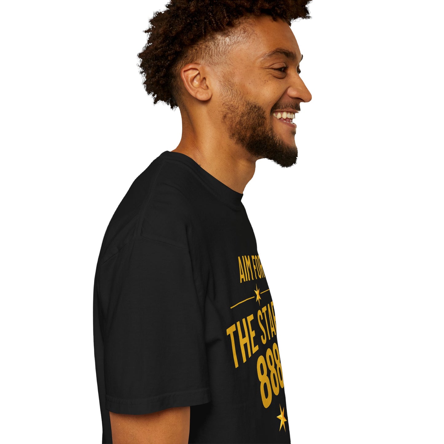 Aim For The Stars Men’s Black Edition T-Shirt — "Your Only Limit Is The Standard You Set"