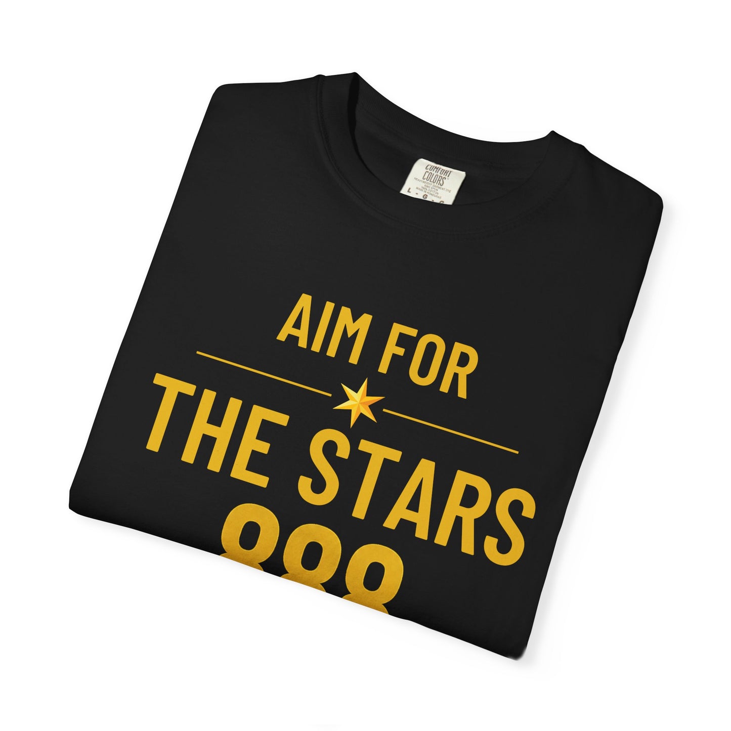 Aim For The Stars Men’s Black Edition T-Shirt — "Your Only Limit Is The Standard You Set"