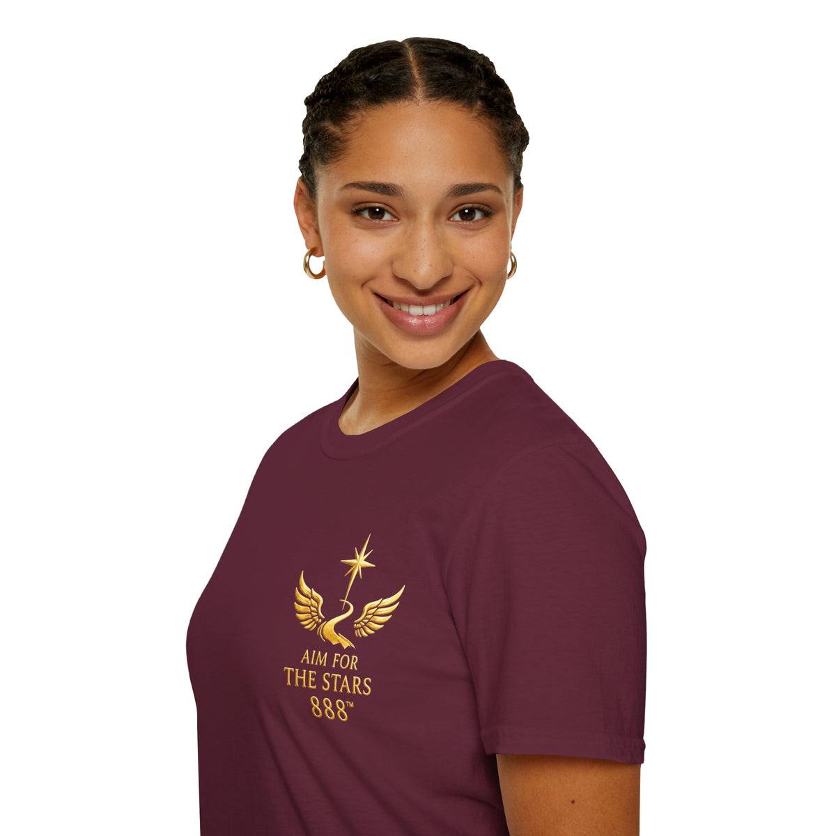 Aim for the Stars Women’s Graphic Tee — She Believed She Could, So She Did, Now She Lifts Others