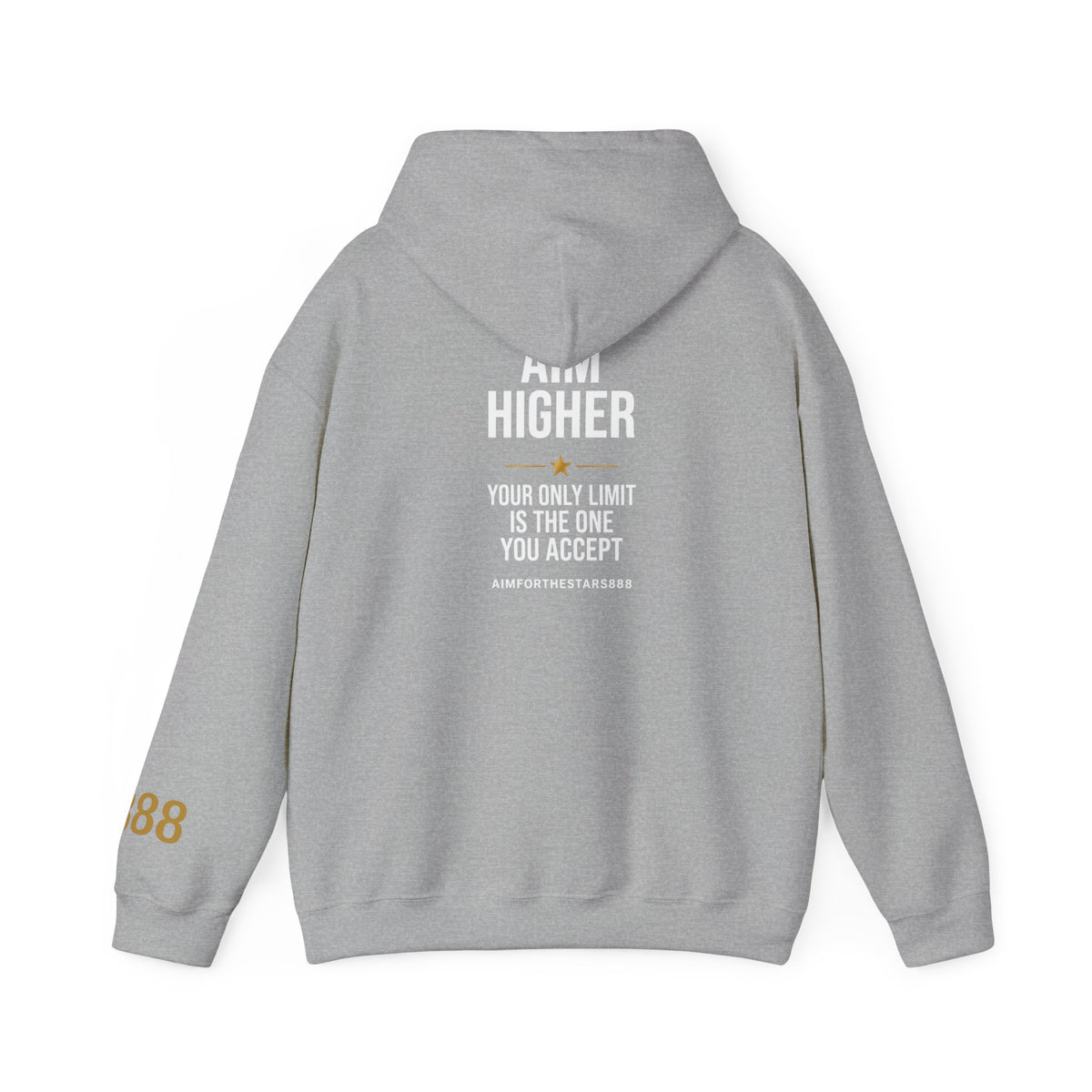 Aim Higher Your Only Limit Is the One You Accept Men's Motivational Hoodie