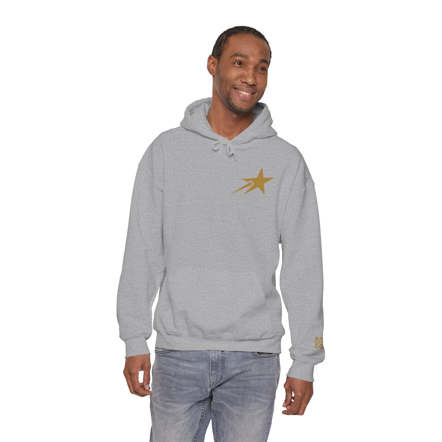 Courage Over Comfort Men's Heavyweight Graphic Hoodie