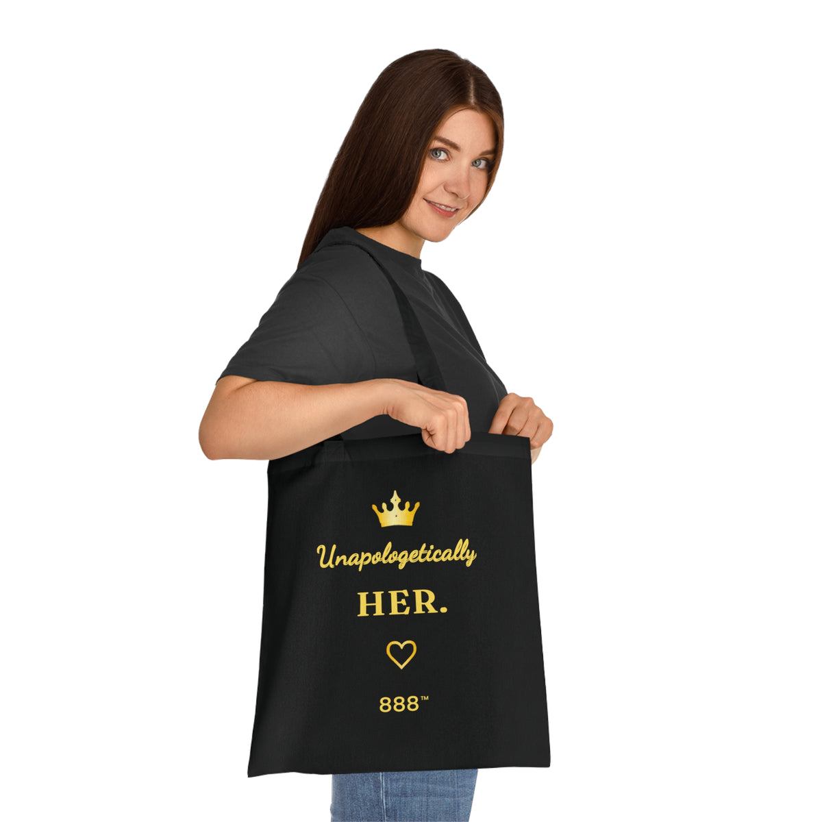 AFTS888 Women’s Cotton Tote Bag — Unapologetically Her, Inspirational Women’s Motivational Tote