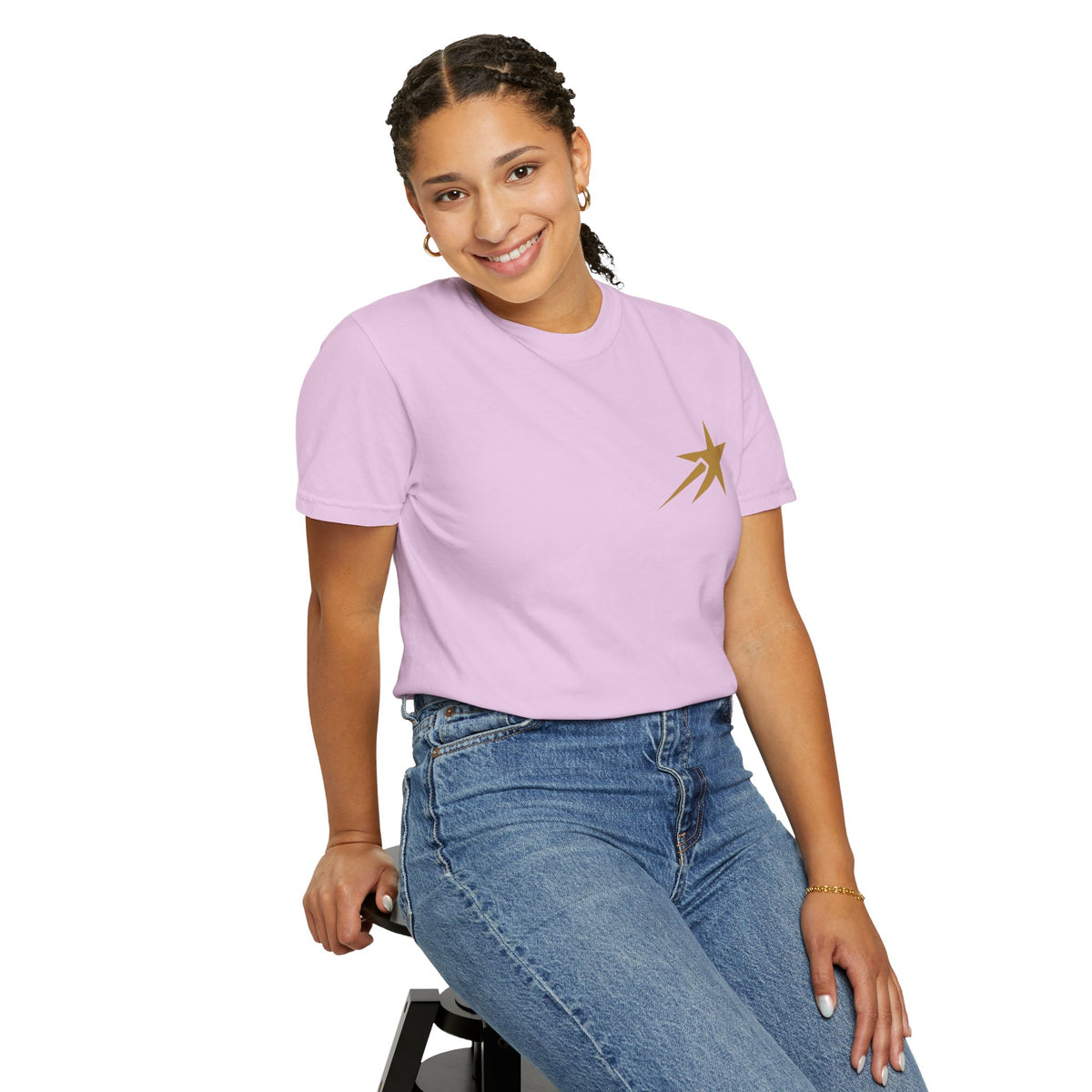 I Rise Above Women's Inspirational Graphic T Shirt | Motivational Success Mindset Tee | Empowering Streetwear | Aim For The Stars 888