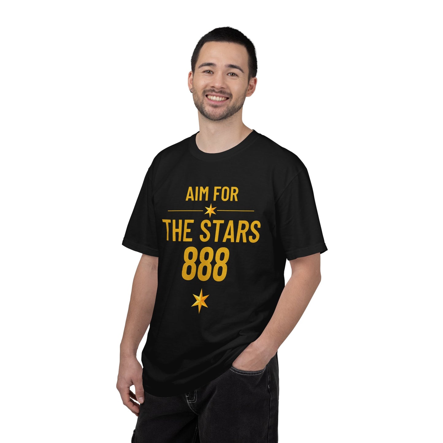 Aim For The Stars Men’s Black Edition T-Shirt — "Your Only Limit Is The Standard You Set"