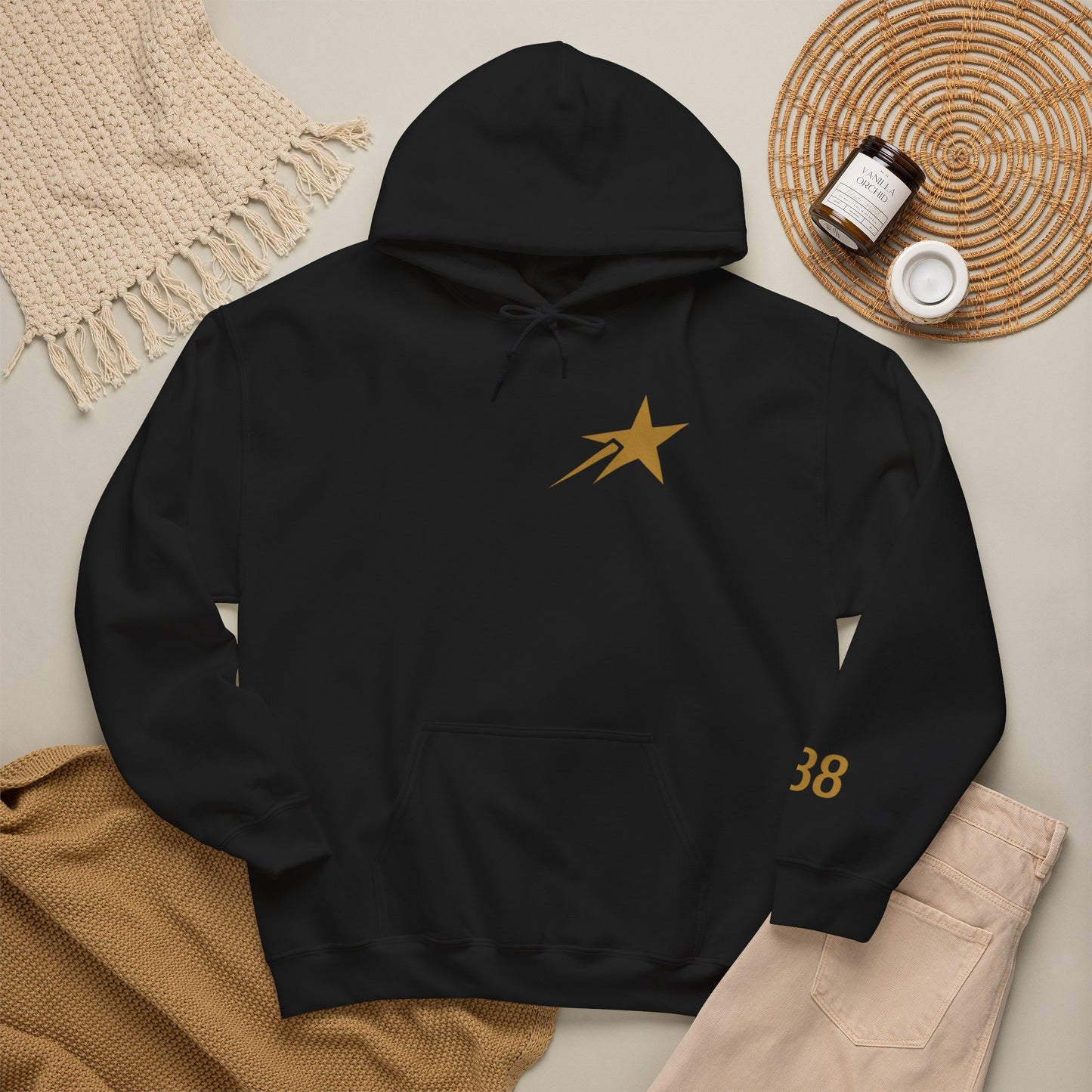 Courage Over Comfort Men's Heavyweight Graphic Hoodie