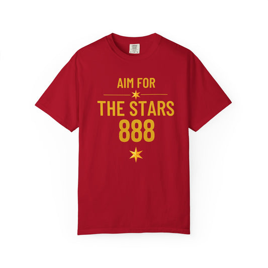 Aim For The Stars Men Red Edition T-Shirt — "Protect Your Peace Guard Your Growth"