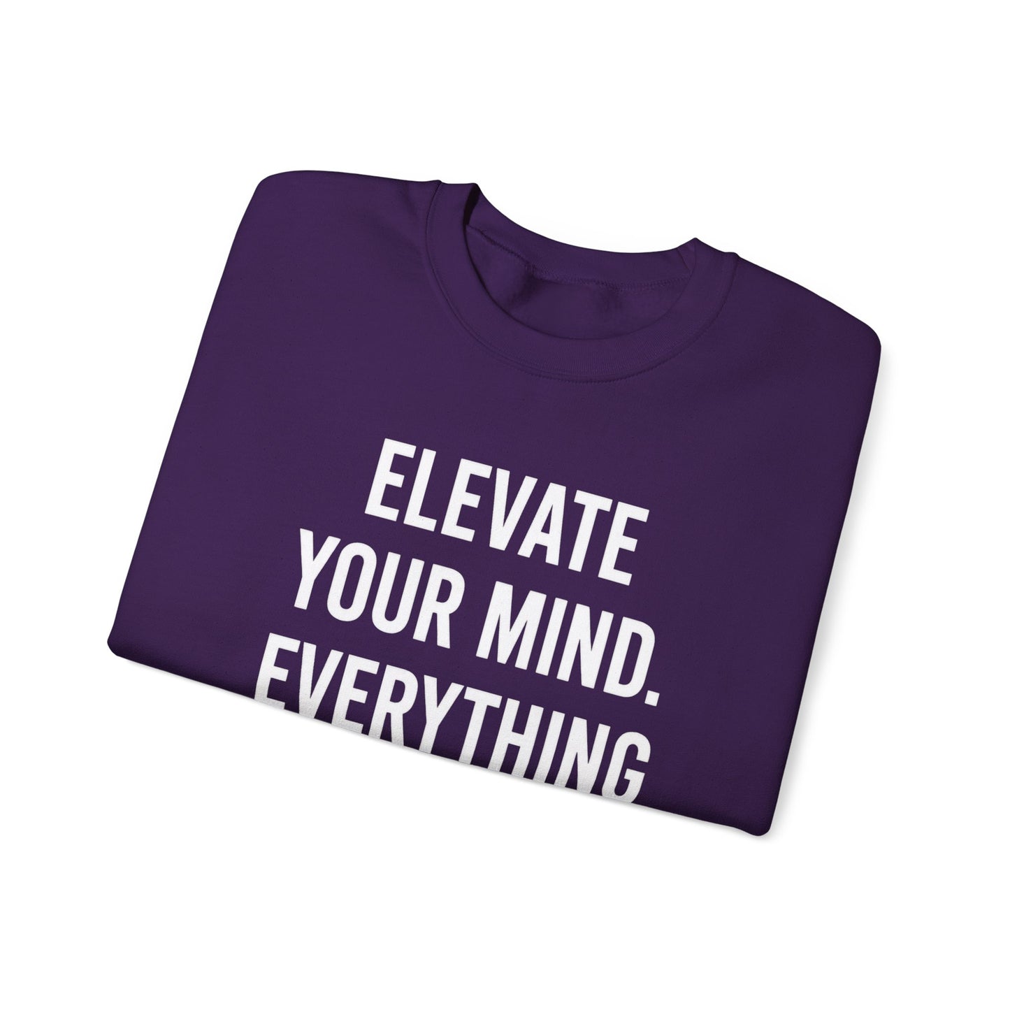 Elevate Your Mind Women's Inspirational Crewneck Sweatshirt