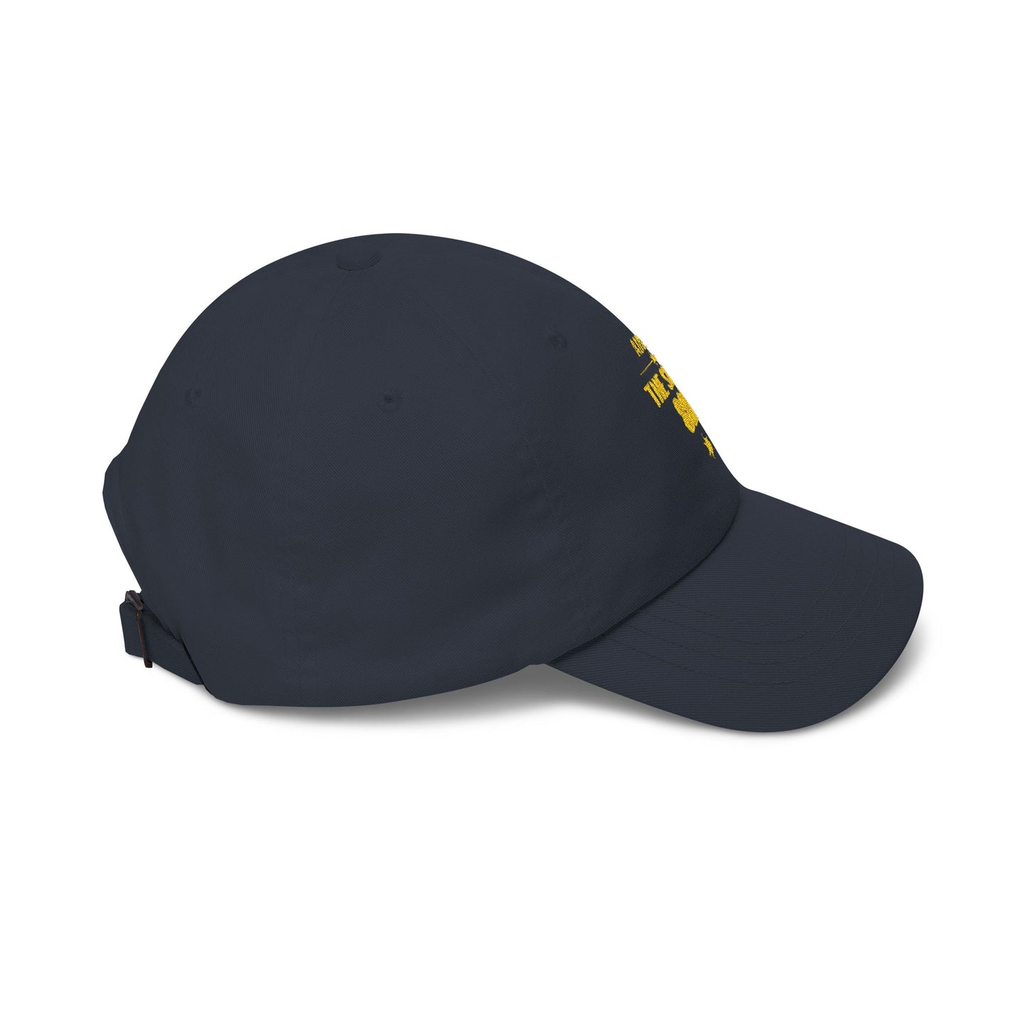 Embroidered 'Aim for the Stars' Men’s Navy Organic Baseball Cap — "Dream It Plan It Live It "