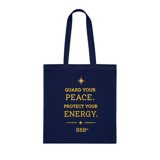 Tote Bag — "Guard Your Peace, Protect Your Energy" / "Not Every Chapter Needs An Audience" Inspirational Cotton Tote