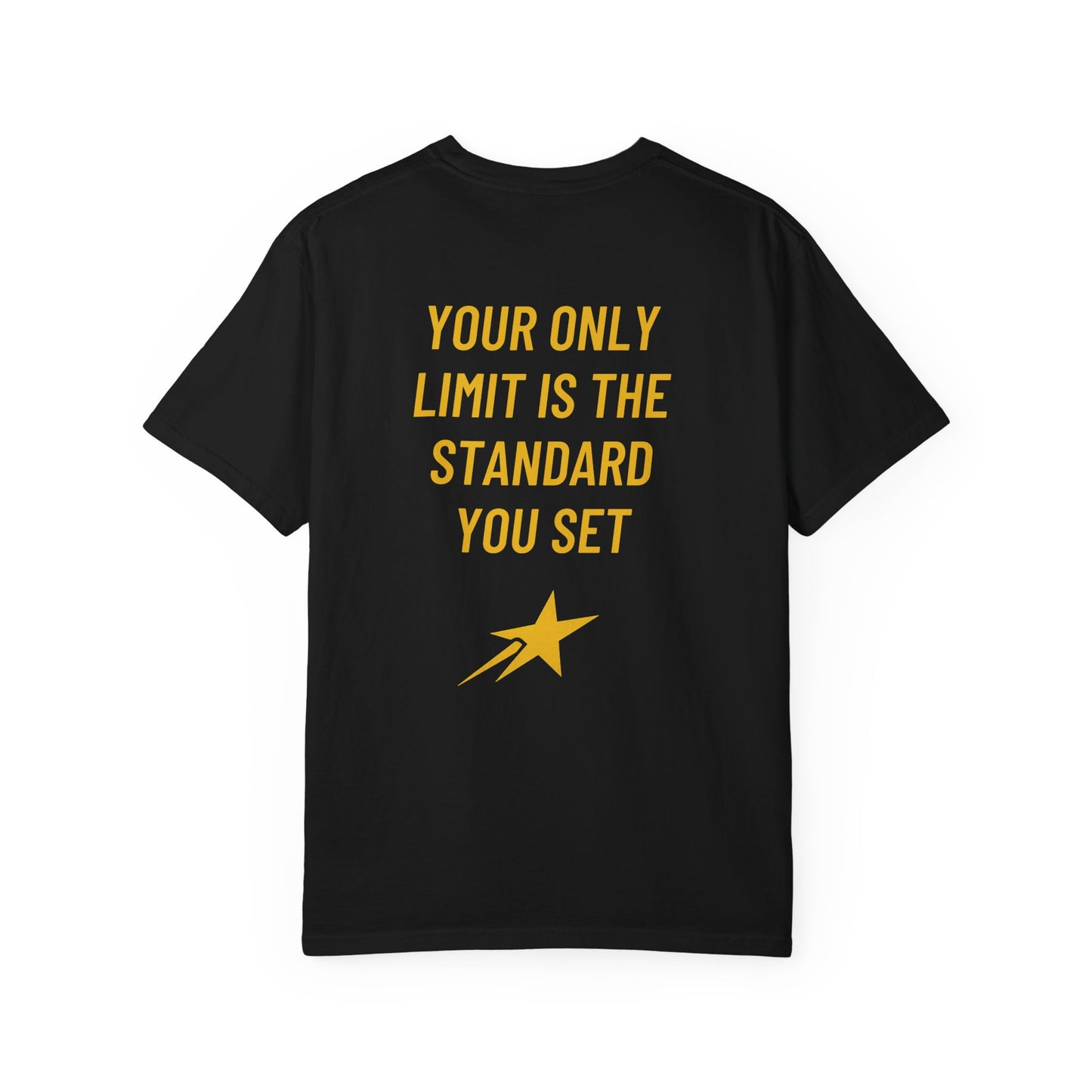 Aim For The Stars Men’s Black Edition T-Shirt — "Your Only Limit Is The Standard You Set"