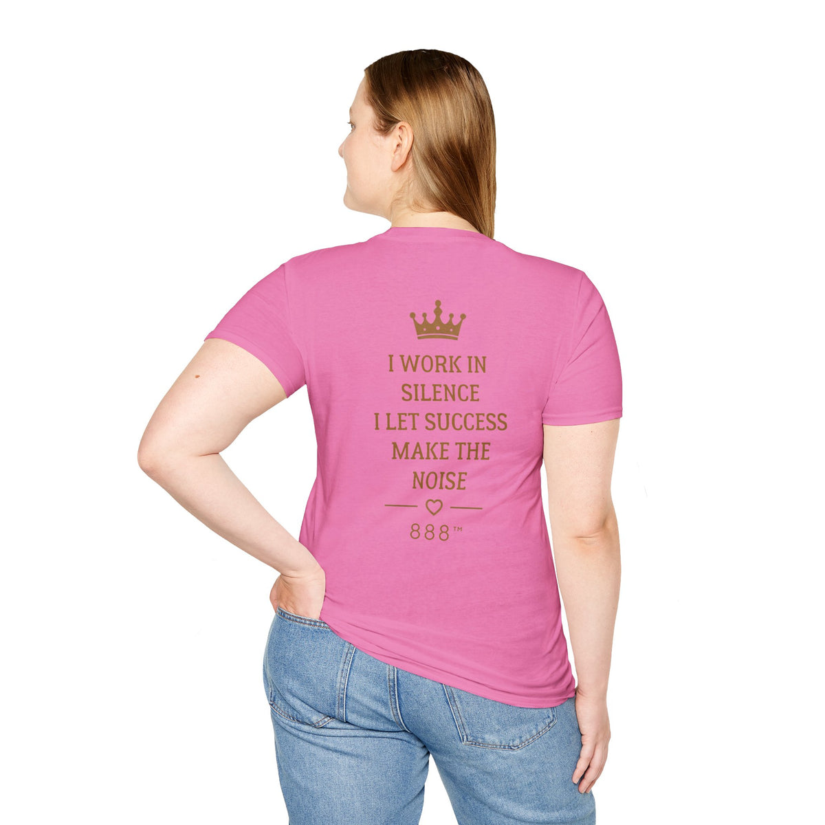 Aim for the Stars Women’s Graphic Tee — I Work in Silence, I Let Success Make the Noise no