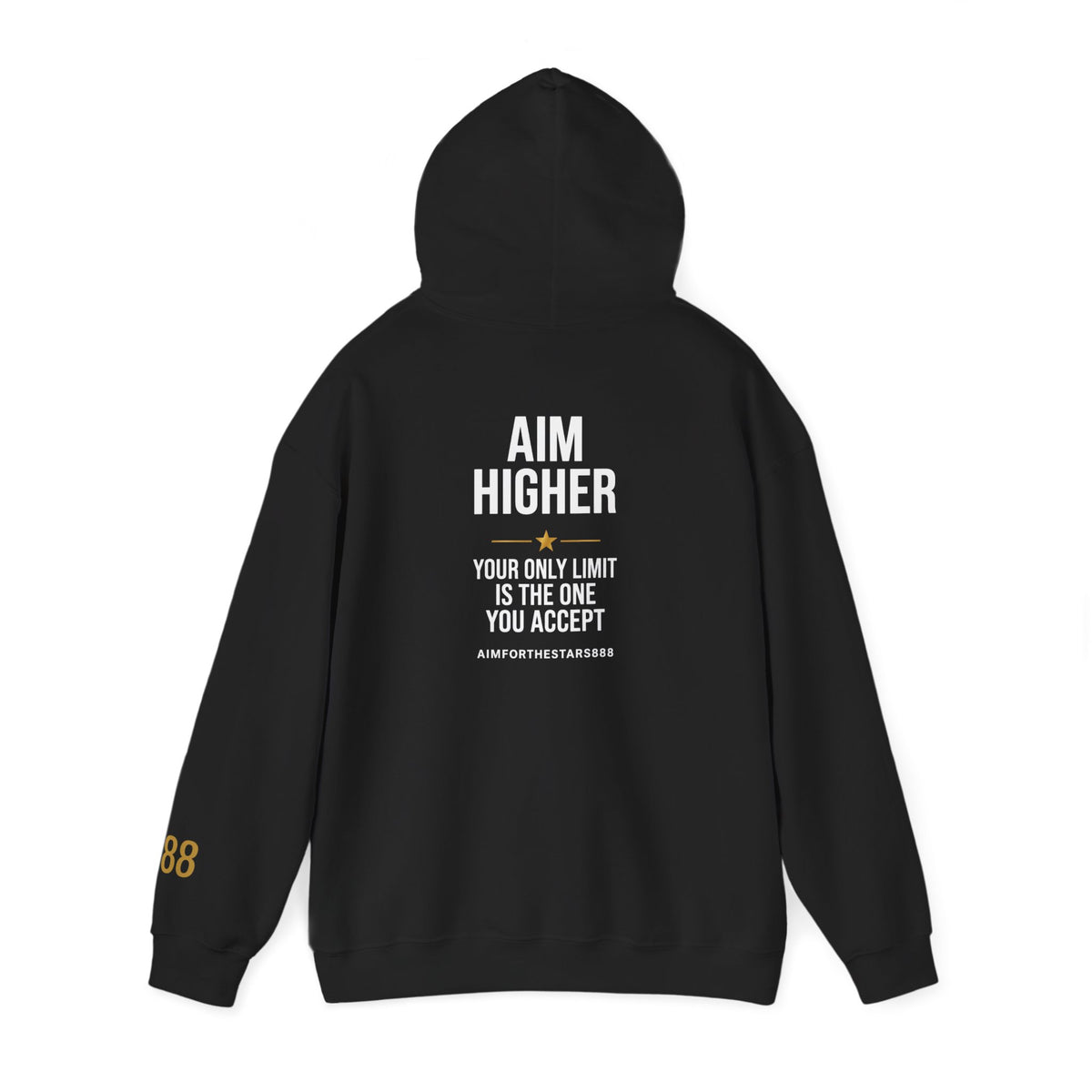 Aim Higher Your Only Limit Is the One You Accept Men's Motivational Hoodie